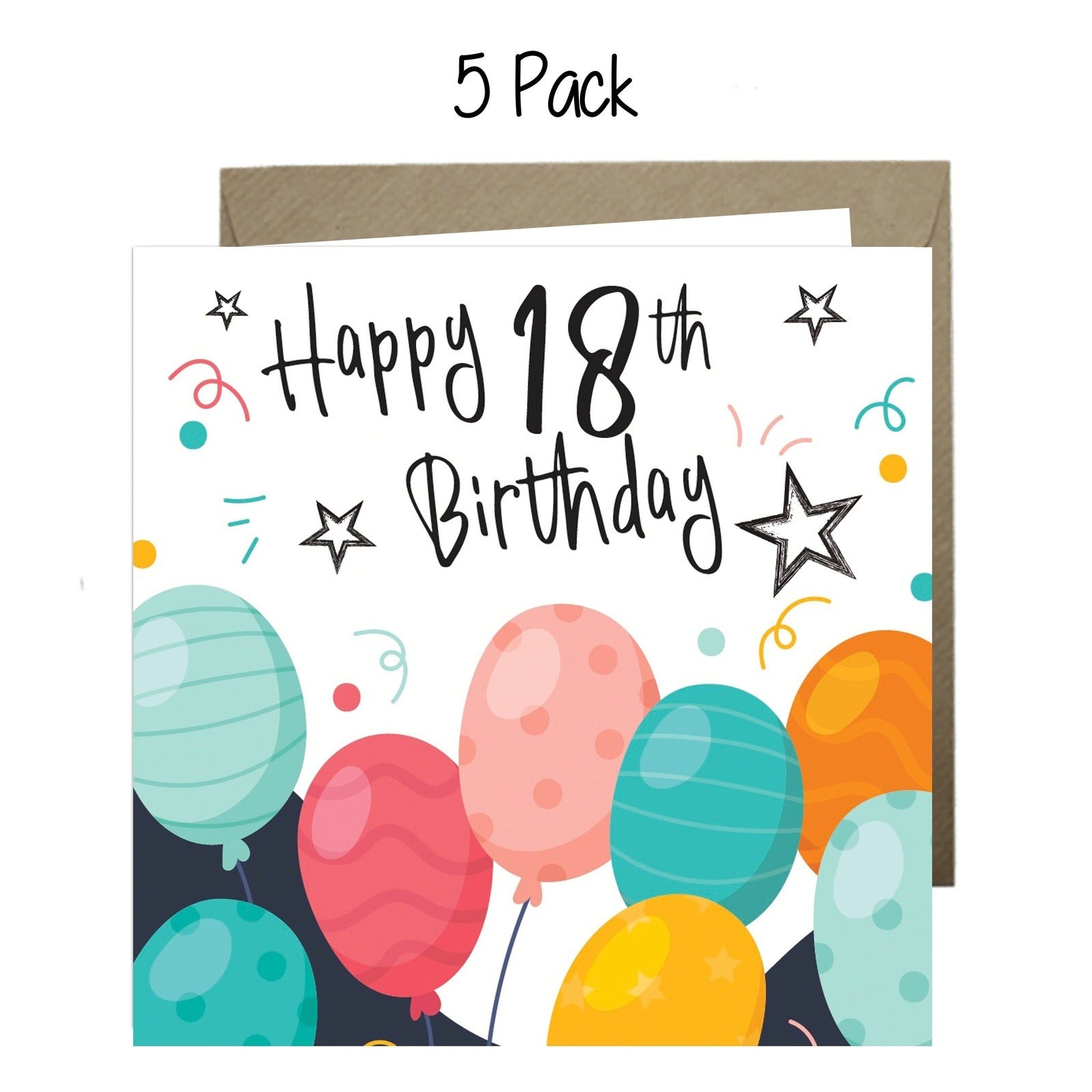 Wholesale - Happy 18th Birthday Greeting Cards Chasing Cards 