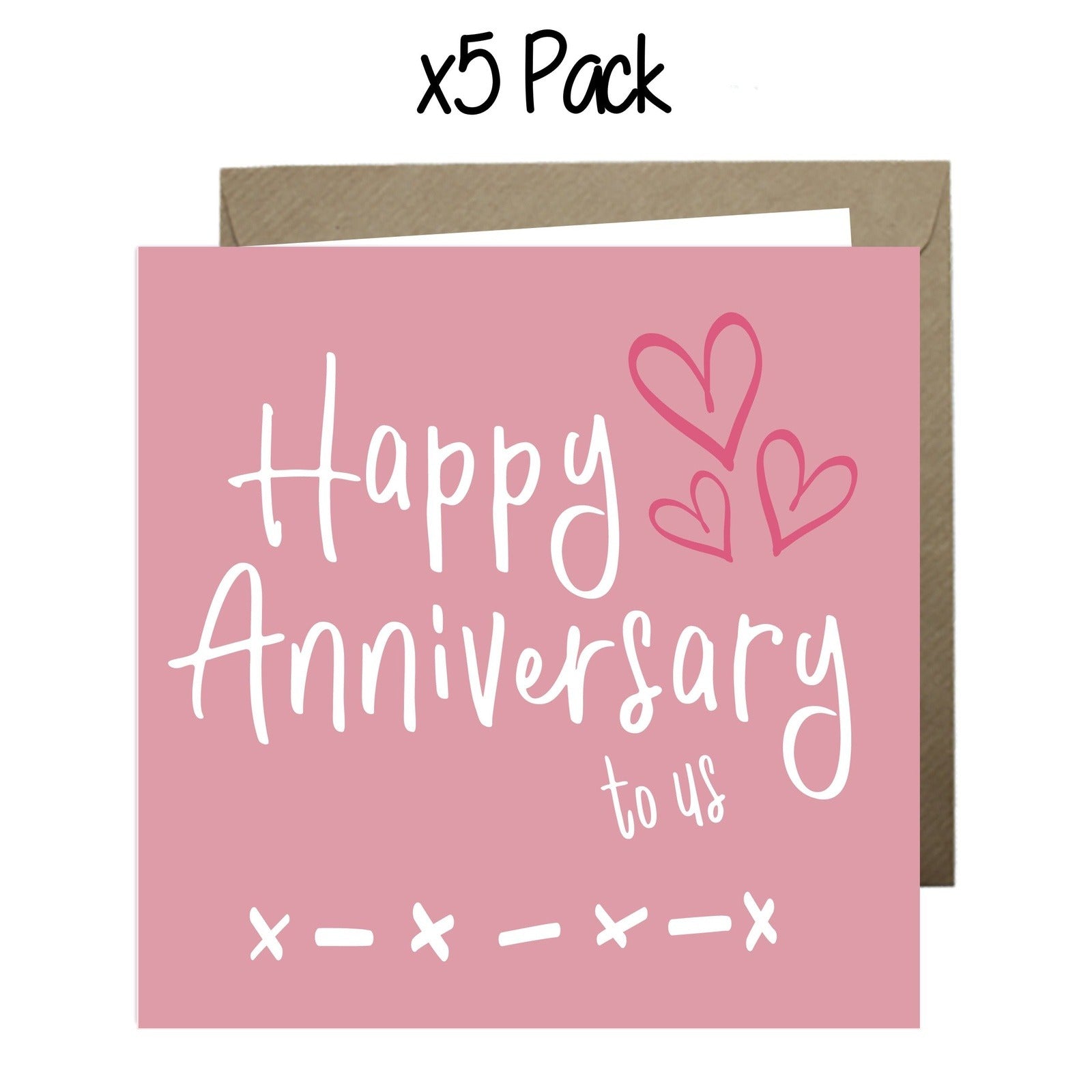 Wholesale - Happy Anniversary To Us Greeting Cards Paper Heart 