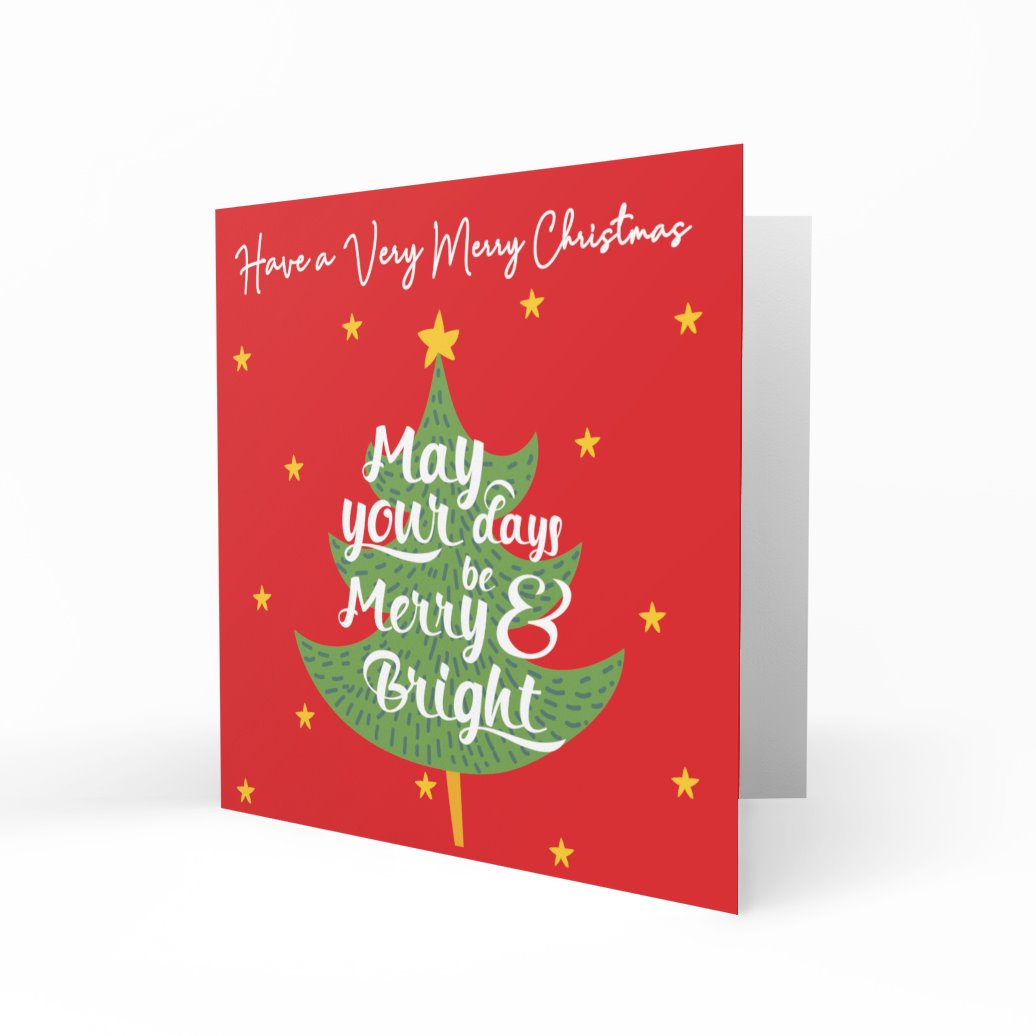 Wholesale - May Your Days Be Merry & Bright Greeting Cards Chasing Cards 
