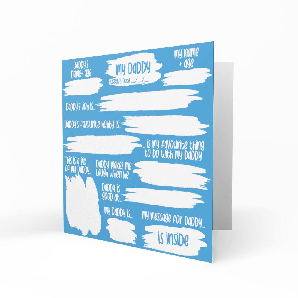 Wholesale - My Daddy Keepsake Card Greeting Cards Chasing Cards 