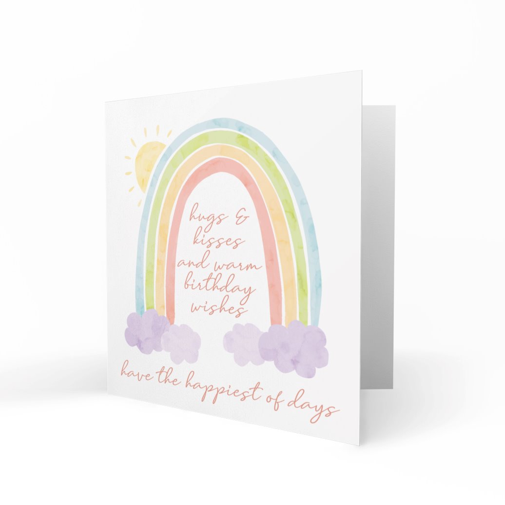 Wholesale - Hugs & Kisses & Birthday Wishes Greeting Cards chasing cards 