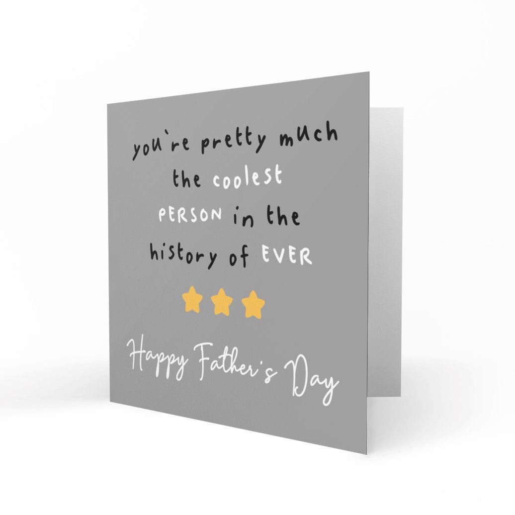 'Coolest Person In The History Of Ever' Greeting Cards Chasing Cards 