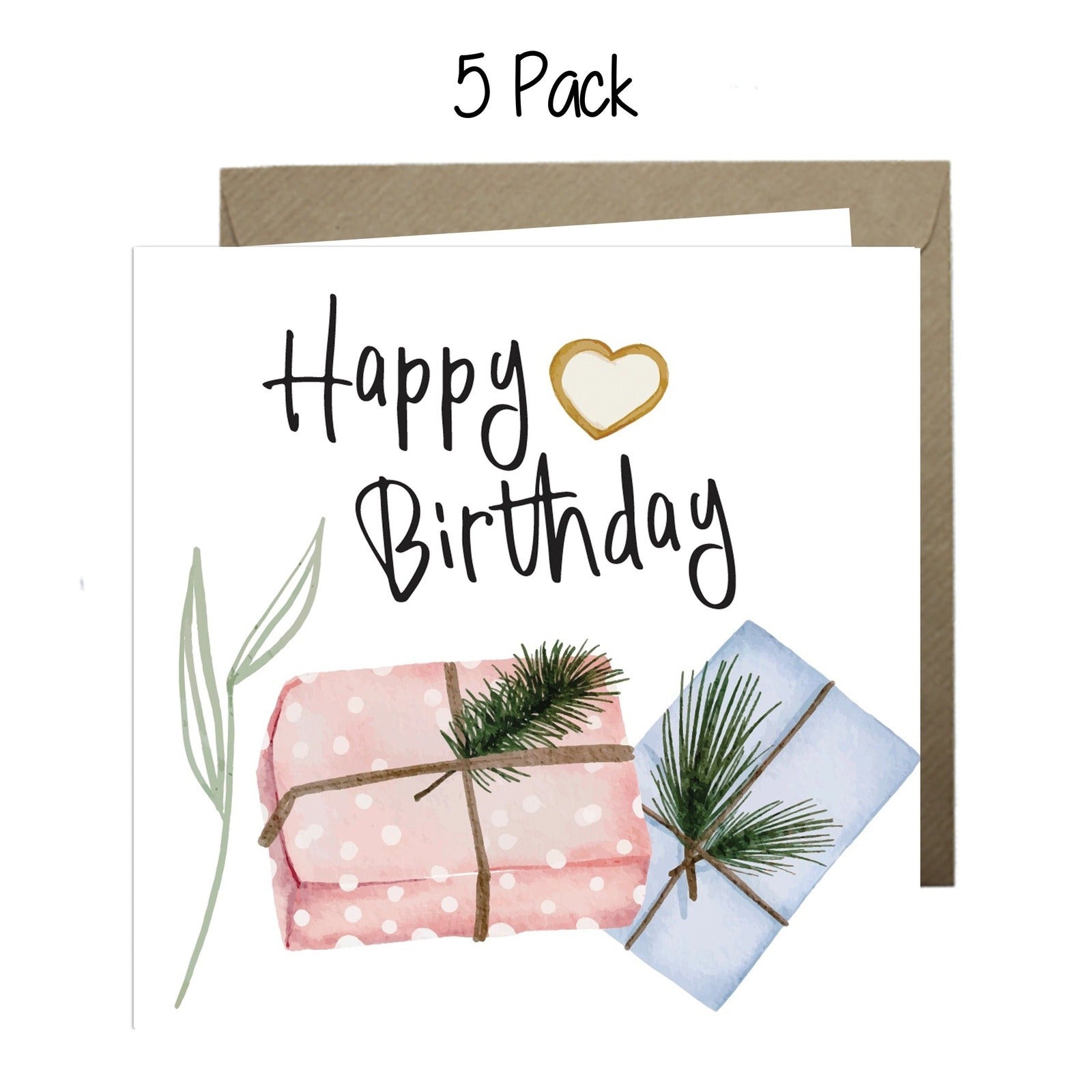 Wholesale - Happy Birthday Greeting Cards Paper Heart 