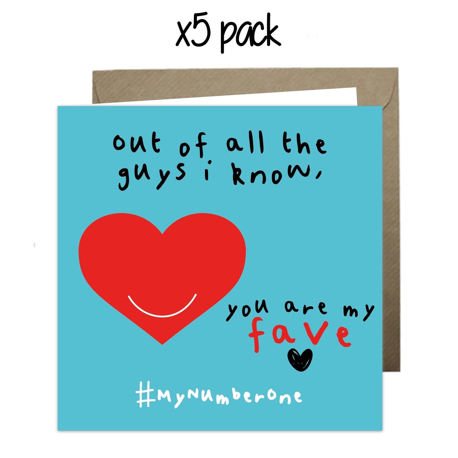 Wholesale - 'Out of All The Guys I Know' Just Because Card Greeting Cards Just Because 