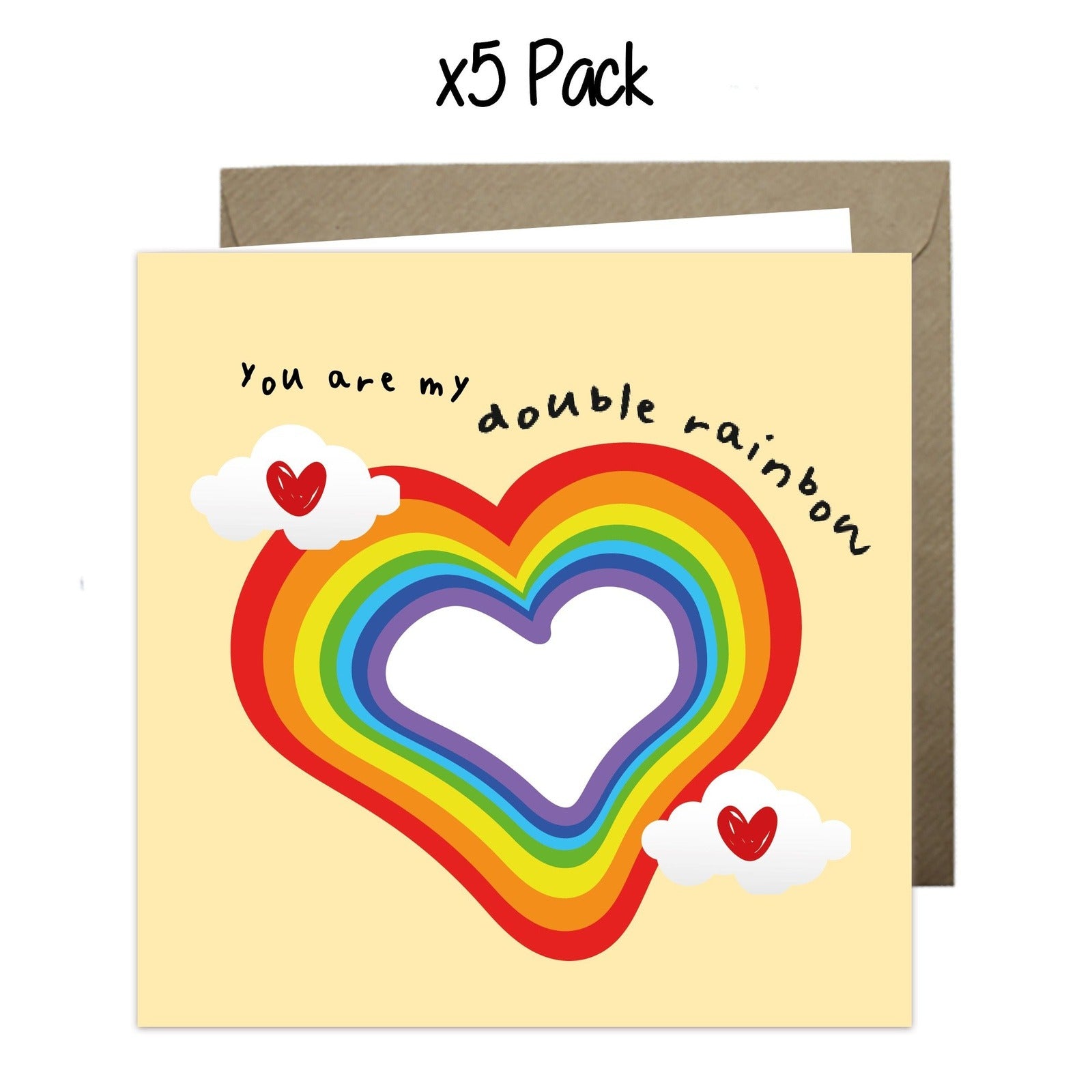 Wholesale - 'You Are My Double Rainbow' Just Because Card Greeting Cards Just Because 