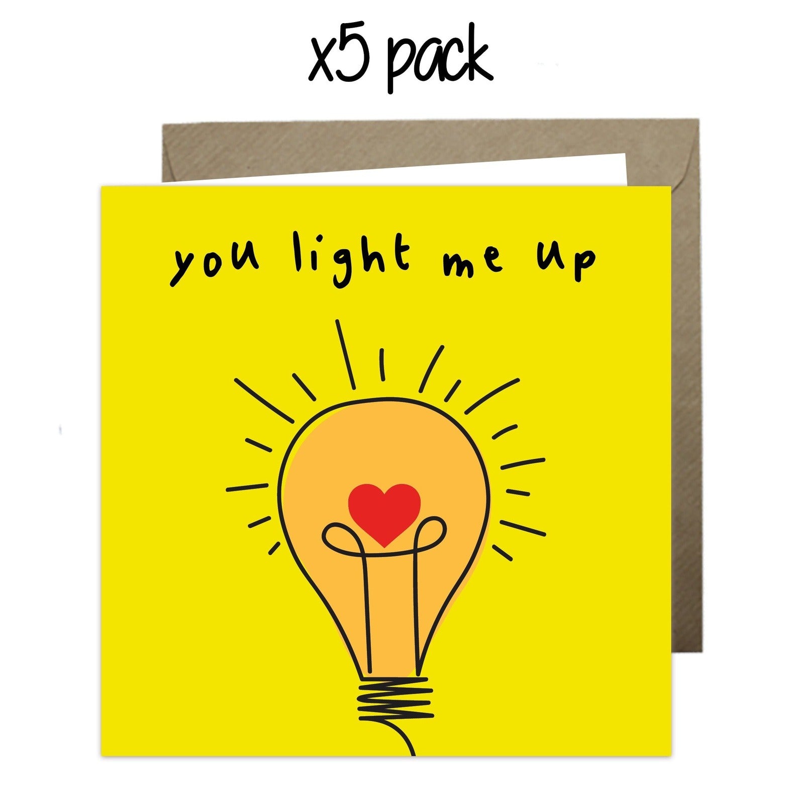 Wholesale - 'You Light Me Up' Just Because Card Greeting Cards Just Because 
