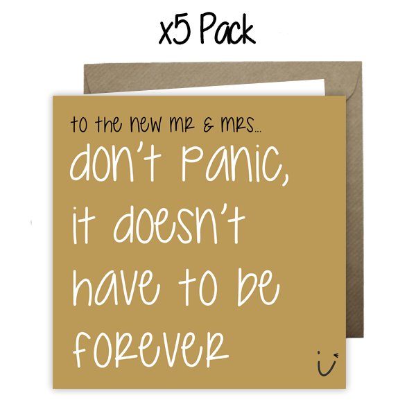 Wholesale - 'It Doesn't Have to be Forever' Sarki Cards Greeting Cards Sarki Cards 