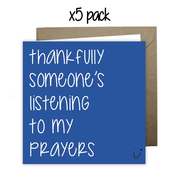 Wholesale - 'Thankfully Someone's Listening' Sarki Cards Greeting Cards Sarki Cards 