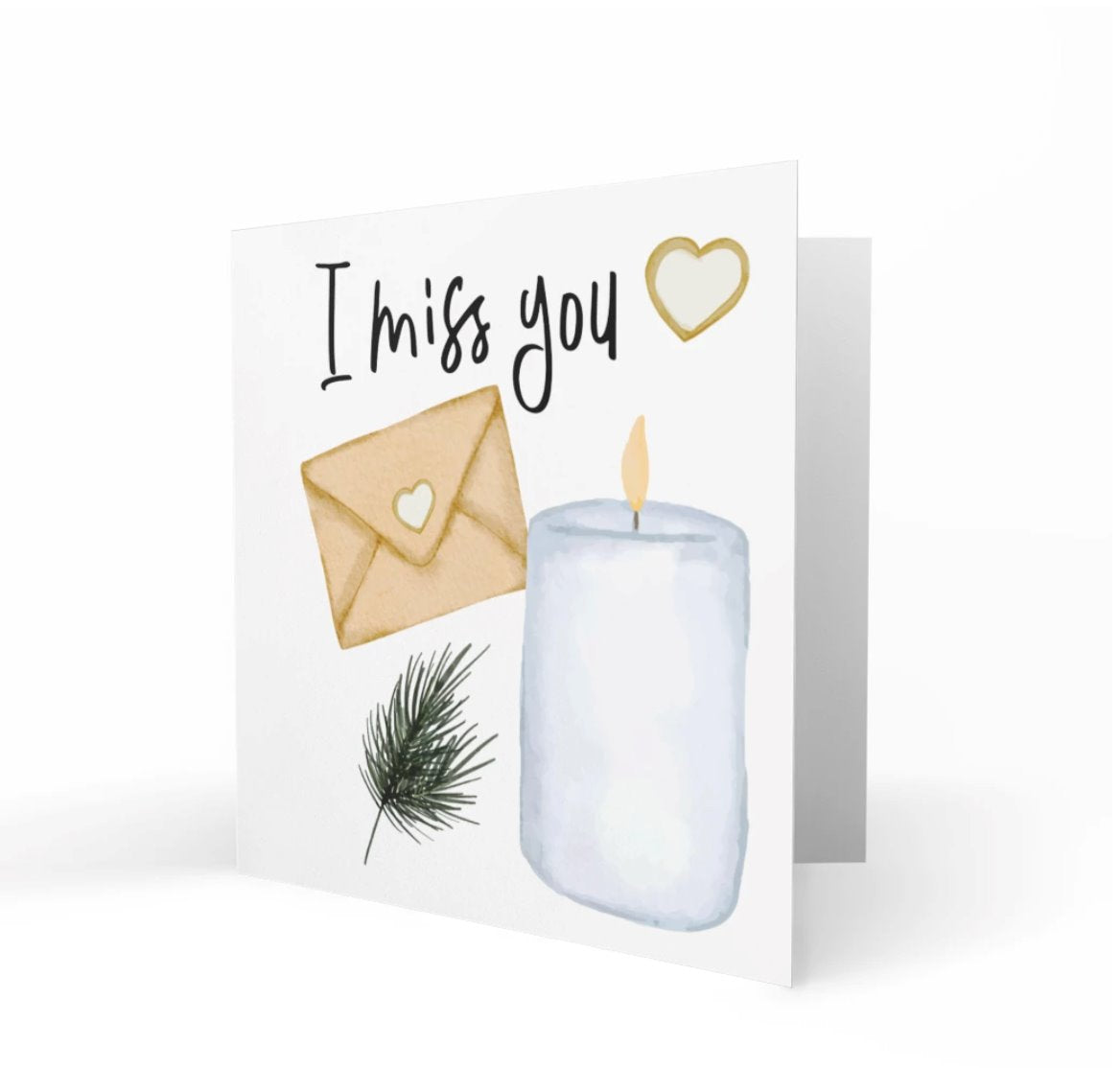Wholesale - I Miss You Greeting Cards Paper Heart 