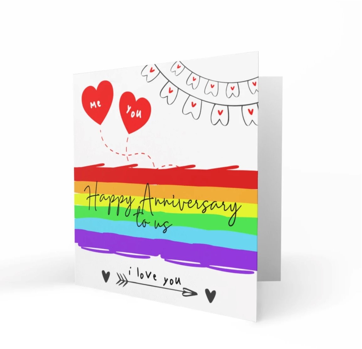 Wholesale - Happy Anniversary To Us Greeting Cards One Love 