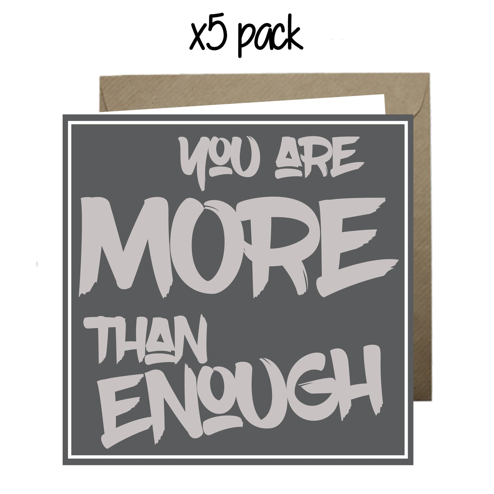 Wholesale - 'You Are More Than Enough' Yip Yap Card Greeting Cards Yip Yap 