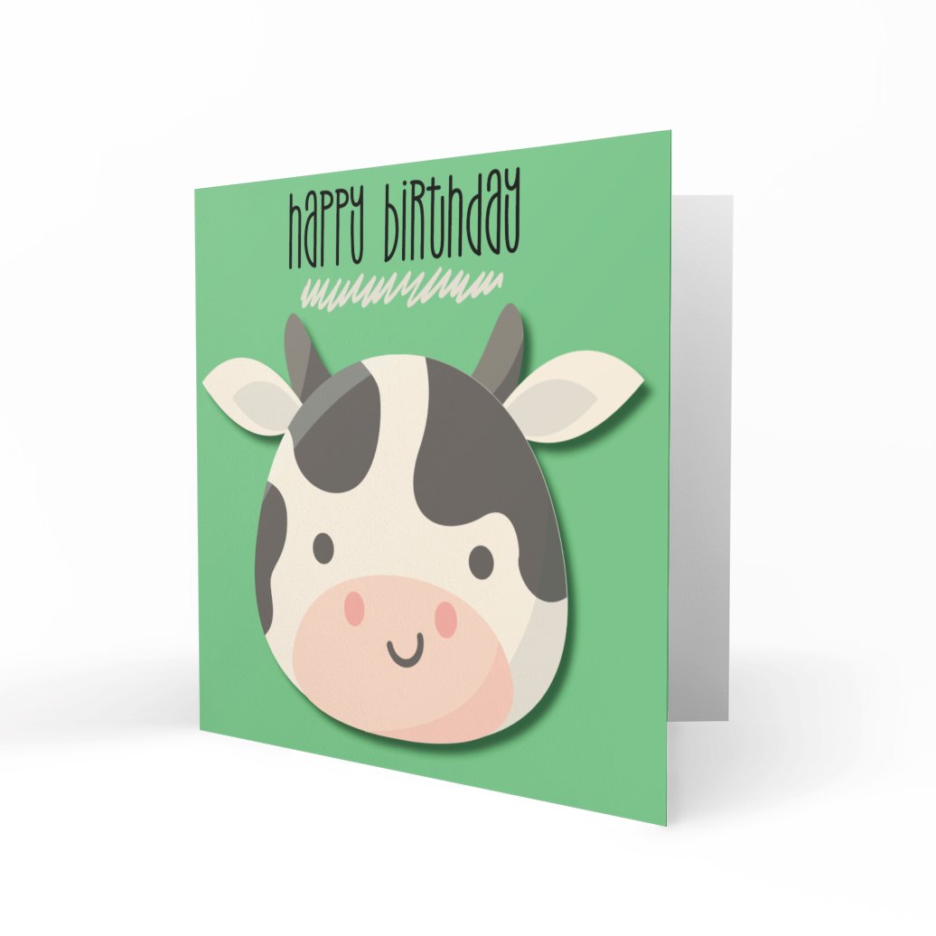 Wholesale - Cutie Cow Greeting Cards Dotty Cloud 
