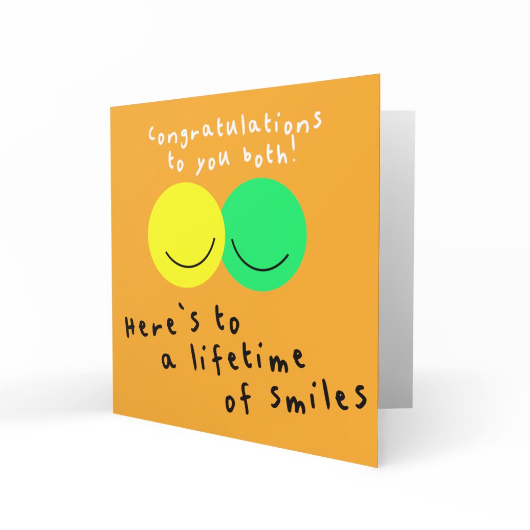 Wholesale - Lifetime of Smiles Greeting Cards Paper Heart 