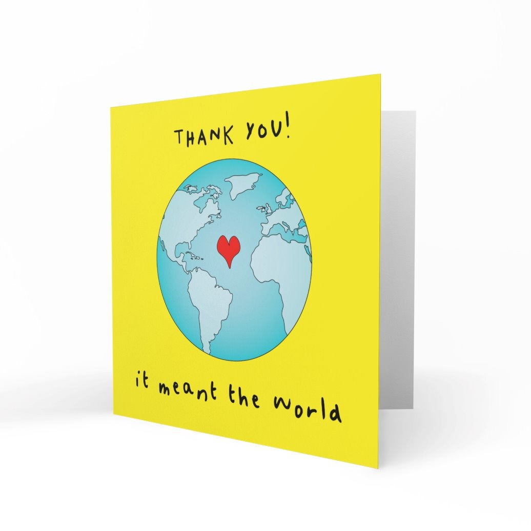 Wholesale - It Meant The World Greeting Cards Paper Heart 
