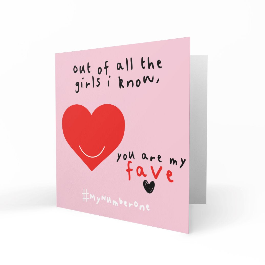 Wholesale - Out of All The Girls I Know Greeting Cards Just Because 