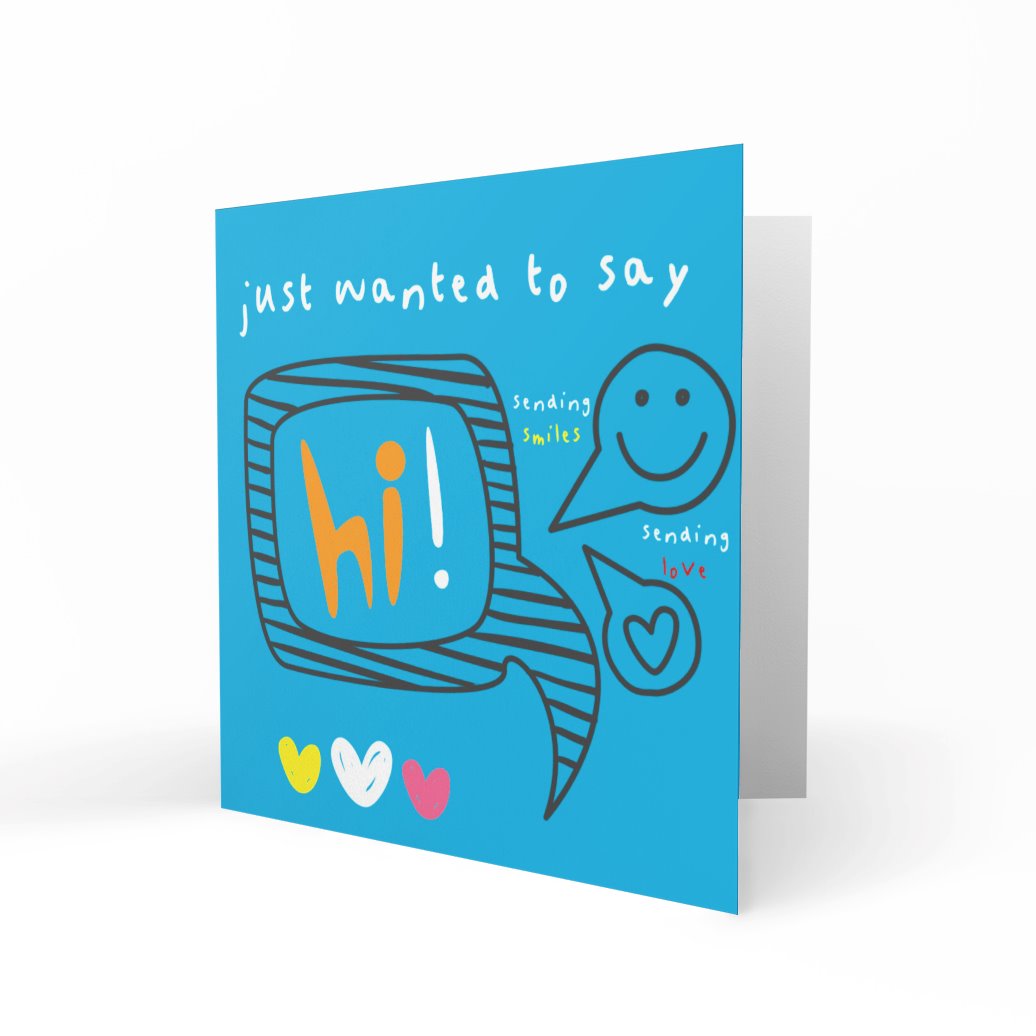 Wholesale - Just Wanted To Say Hi Greeting Cards Just Because 