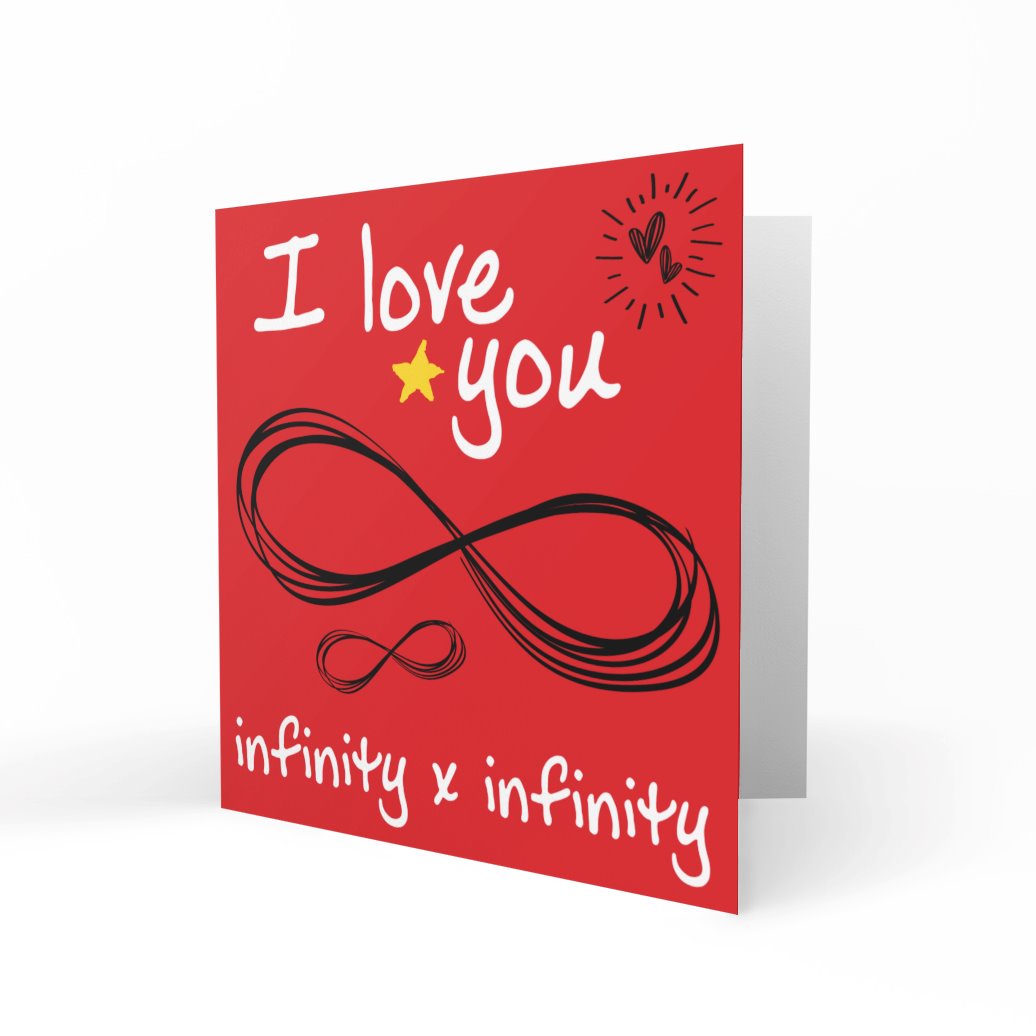 I Love You Infinity x Infinity Greeting Cards Chasing Cards 